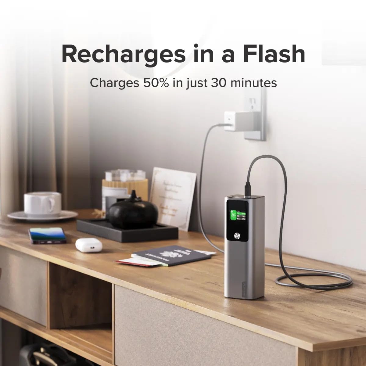 Amazon.com: ALOGIC Ark 27,000mAh Power Bank with 140W USB-C